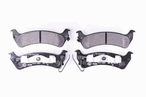 Bremsbelagsatz, Scheibenbremse Hinterachse Hella 8DB 355 013-091 Bremsbelagsatz, Scheibenbremse Hinterachse Hella 8DB 355 013-091 von Hella