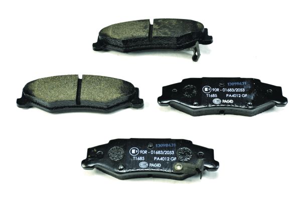 Bremsbelagsatz, Scheibenbremse Hinterachse Hella 8DB 355 013-191 Bremsbelagsatz, Scheibenbremse Hinterachse Hella 8DB 355 013-191 von Hella