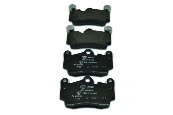 Bremsbelagsatz, Scheibenbremse Hinterachse Hella 8DB 355 018-711 von Hella