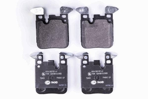 Bremsbelagsatz, Scheibenbremse Hinterachse Hella 8DB 355 021-611 Bremsbelagsatz, Scheibenbremse Hinterachse Hella 8DB 355 021-611 von Hella