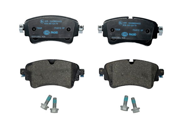 Bremsbelagsatz, Scheibenbremse Hinterachse Hella 8DB 355 024-791 Bremsbelagsatz, Scheibenbremse Hinterachse Hella 8DB 355 024-791 von Hella