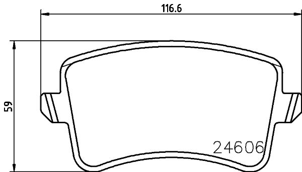 Bremsbelagsatz, Scheibenbremse Hinterachse Hella 8DB 355 025-391 von Hella