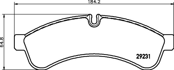 Bremsbelagsatz, Scheibenbremse Hinterachse Hella 8DB 355 039-251 Bremsbelagsatz, Scheibenbremse Hinterachse Hella 8DB 355 039-251 von Hella