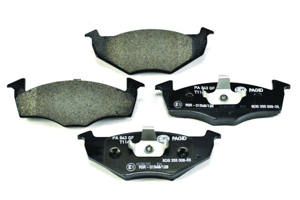 Bremsbelagsatz, Scheibenbremse Vorderachse Hella 8DB 355 008-351 Bremsbelagsatz, Scheibenbremse Vorderachse Hella 8DB 355 008-351 von Hella