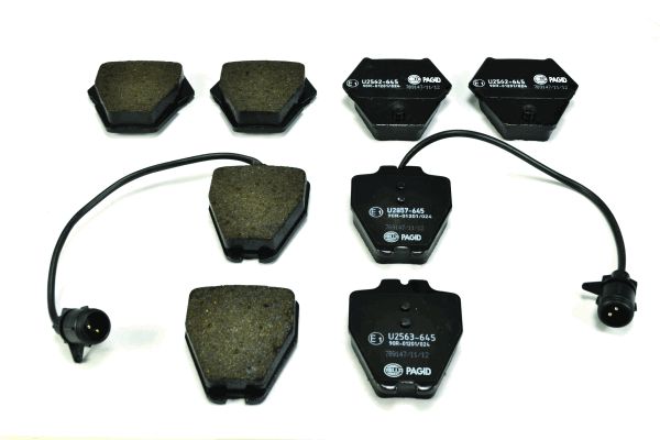 Bremsbelagsatz, Scheibenbremse Vorderachse Hella 8DB 355 008-791 von Hella