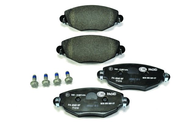 Bremsbelagsatz, Scheibenbremse Vorderachse Hella 8DB 355 009-071 von Hella