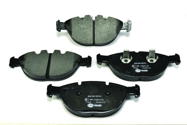 Bremsbelagsatz, Scheibenbremse Vorderachse Hella 8DB 355 009-921 Bremsbelagsatz, Scheibenbremse Vorderachse Hella 8DB 355 009-921 von Hella