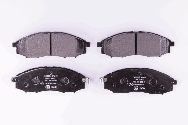 Bremsbelagsatz, Scheibenbremse Vorderachse Hella 8DB 355 010-671 Bremsbelagsatz, Scheibenbremse Vorderachse Hella 8DB 355 010-671 von Hella