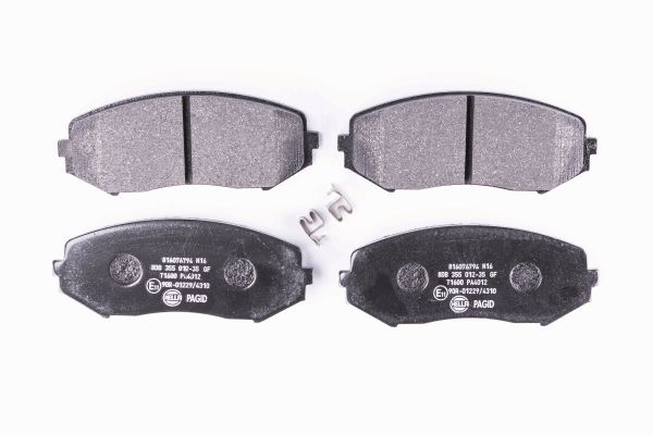 Bremsbelagsatz, Scheibenbremse Vorderachse Hella 8DB 355 012-351 Bremsbelagsatz, Scheibenbremse Vorderachse Hella 8DB 355 012-351 von Hella