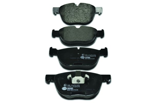 Bremsbelagsatz, Scheibenbremse Vorderachse Hella 8DB 355 012-541 von Hella