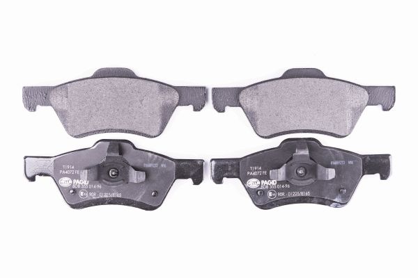 Bremsbelagsatz, Scheibenbremse Vorderachse Hella 8DB 355 014-961 von Hella