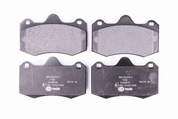 Bremsbelagsatz, Scheibenbremse Vorderachse Hella 8DB 355 015-111 von Hella