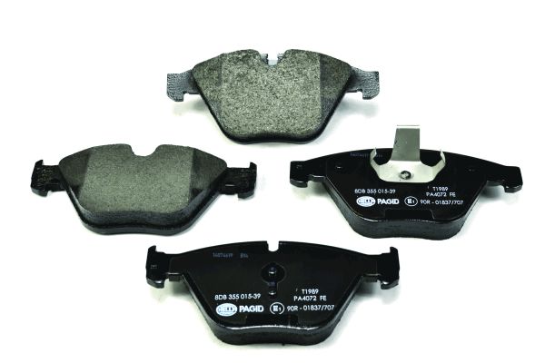 Bremsbelagsatz, Scheibenbremse Vorderachse Hella 8DB 355 015-391 Bremsbelagsatz, Scheibenbremse Vorderachse Hella 8DB 355 015-391 von Hella