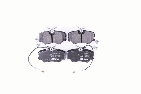 Bremsbelagsatz, Scheibenbremse Vorderachse Hella 8DB 355 017-741 von Hella