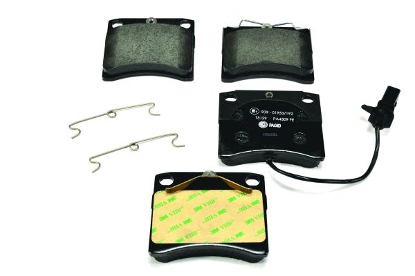 Bremsbelagsatz, Scheibenbremse Vorderachse Hella 8DB 355 018-521 von Hella