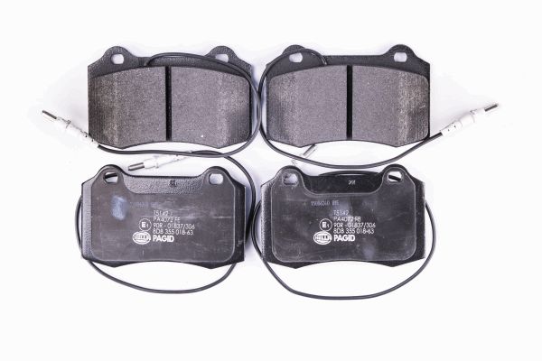 Bremsbelagsatz, Scheibenbremse Vorderachse Hella 8DB 355 018-631 Bremsbelagsatz, Scheibenbremse Vorderachse Hella 8DB 355 018-631 von Hella