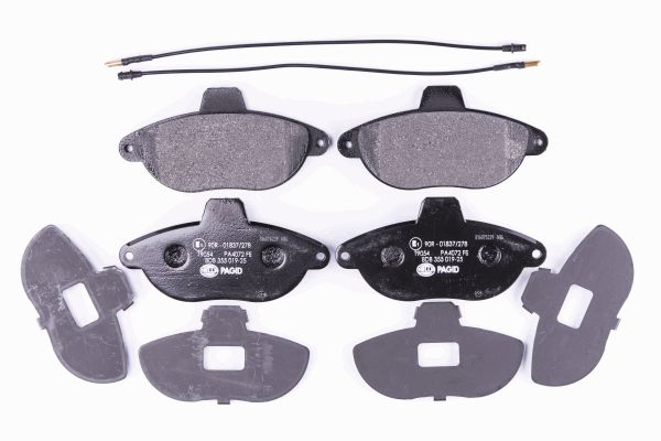 Bremsbelagsatz, Scheibenbremse Vorderachse Hella 8DB 355 019-251 von Hella