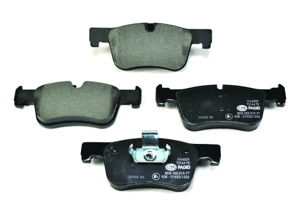 Bremsbelagsatz, Scheibenbremse Vorderachse Hella 8DB 355 019-771 Bremsbelagsatz, Scheibenbremse Vorderachse Hella 8DB 355 019-771 von Hella