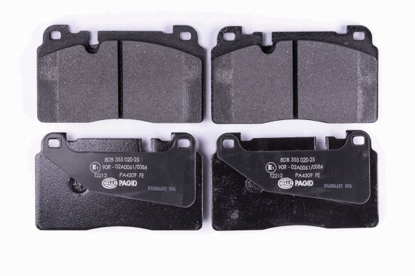 Bremsbelagsatz, Scheibenbremse Vorderachse Hella 8DB 355 020-251 Bremsbelagsatz, Scheibenbremse Vorderachse Hella 8DB 355 020-251 von Hella