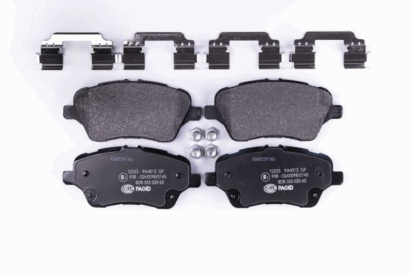 Bremsbelagsatz, Scheibenbremse Vorderachse Hella 8DB 355 020-621 Bremsbelagsatz, Scheibenbremse Vorderachse Hella 8DB 355 020-621 von Hella