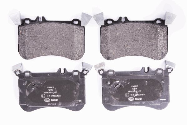 Bremsbelagsatz, Scheibenbremse Vorderachse Hella 8DB 355 021-771 von Hella