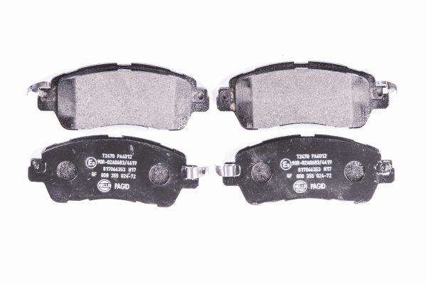 Bremsbelagsatz, Scheibenbremse Vorderachse Hella 8DB 355 024-721 von Hella