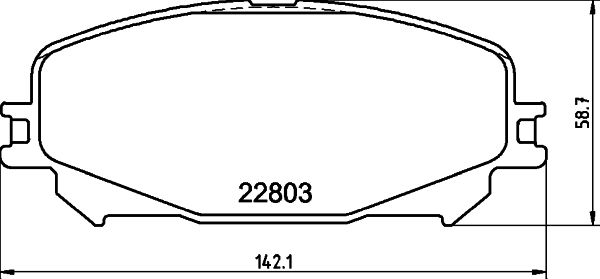 Bremsbelagsatz, Scheibenbremse Vorderachse Hella 8DB 355 039-201 Bremsbelagsatz, Scheibenbremse Vorderachse Hella 8DB 355 039-201 von Hella