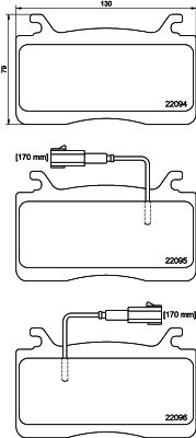 Bremsbelagsatz, Scheibenbremse Vorderachse Hella 8DB 355 039-301 Bremsbelagsatz, Scheibenbremse Vorderachse Hella 8DB 355 039-301 von Hella