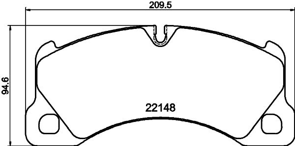 Bremsbelagsatz, Scheibenbremse Vorderachse Hella 8DB 355 040-631 Bremsbelagsatz, Scheibenbremse Vorderachse Hella 8DB 355 040-631 von Hella