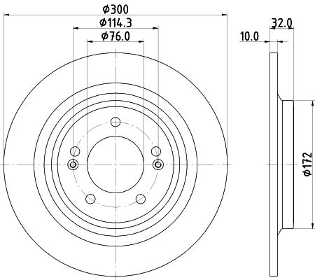 Bremsscheibe Hinterachse Hella 8DD 355 134-731 Bremsscheibe Hinterachse Hella 8DD 355 134-731 von Hella