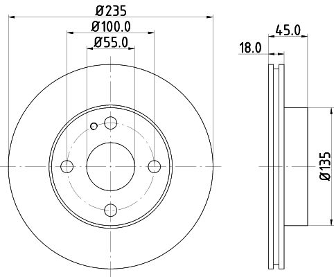 Bremsscheibe Vorderachse Hella 8DD 355 103-171 Bremsscheibe Vorderachse Hella 8DD 355 103-171 von Hella