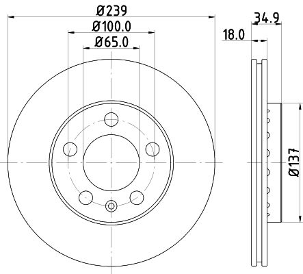 Bremsscheibe Vorderachse Hella 8DD 355 107-651 Bremsscheibe Vorderachse Hella 8DD 355 107-651 von Hella