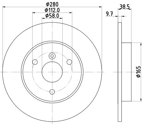Bremsscheibe Vorderachse Hella 8DD 355 113-561 Bremsscheibe Vorderachse Hella 8DD 355 113-561 von Hella
