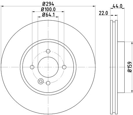 Bremsscheibe Vorderachse Hella 8DD 355 115-871 Bremsscheibe Vorderachse Hella 8DD 355 115-871 von Hella