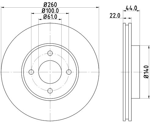 Bremsscheibe Vorderachse Hella 8DD 355 118-291 Bremsscheibe Vorderachse Hella 8DD 355 118-291 von Hella