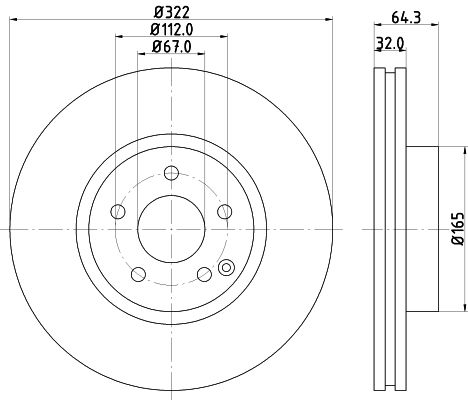 Bremsscheibe Vorderachse Hella 8DD 355 118-931 Bremsscheibe Vorderachse Hella 8DD 355 118-931 von Hella