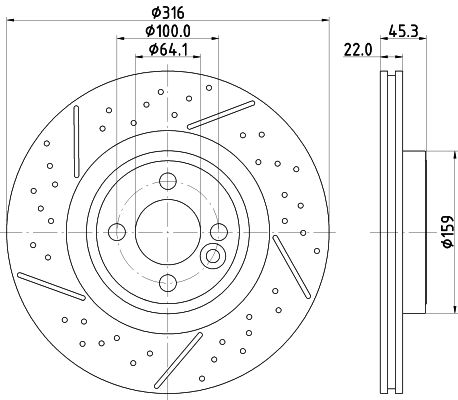 Bremsscheibe Vorderachse Hella 8DD 355 123-471 Bremsscheibe Vorderachse Hella 8DD 355 123-471 von Hella