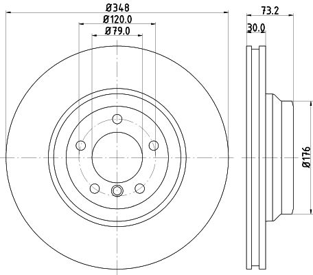 Bremsscheibe Vorderachse Hella 8DD 355 128-671 Bremsscheibe Vorderachse Hella 8DD 355 128-671 von Hella
