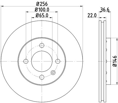 Bremsscheibe Vorderachse Hella 8DD 355 129-441 Bremsscheibe Vorderachse Hella 8DD 355 129-441 von Hella