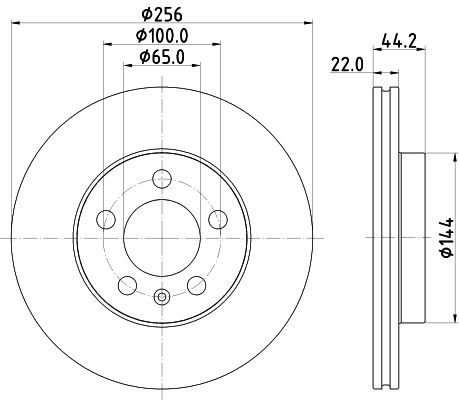 Bremsscheibe Vorderachse Hella 8DD 355 132-091 Bremsscheibe Vorderachse Hella 8DD 355 132-091 von Hella