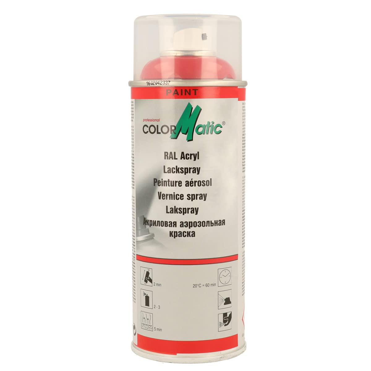 ColorMatic 856624 RAL-Acryl Lackspray RAL 3000 feuerrot glänzend 400 ml von COLORMATIC