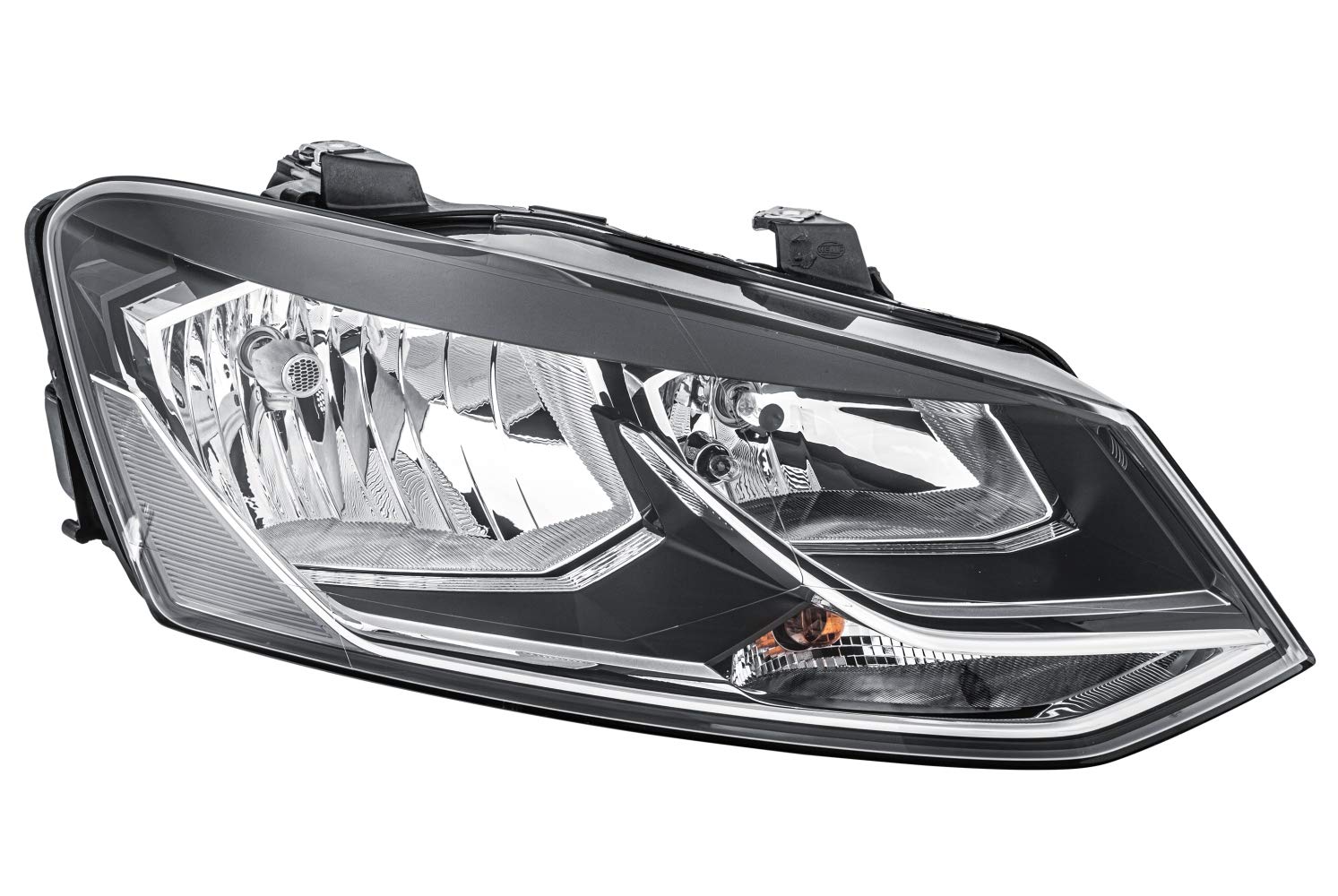 HELLA 1EB 012 034-021 FF/Halogen Scheinwerfer - für u.a. VW Polo (6R1, 6C1) - ECE - für Rechtsverkehr - rechts HELLA 1EB 012 034-021 FF/Halogen Scheinwerfer - für u.a. VW Polo (6R1, 6C1) - ECE - für Rechtsverkehr - rechts von Hella