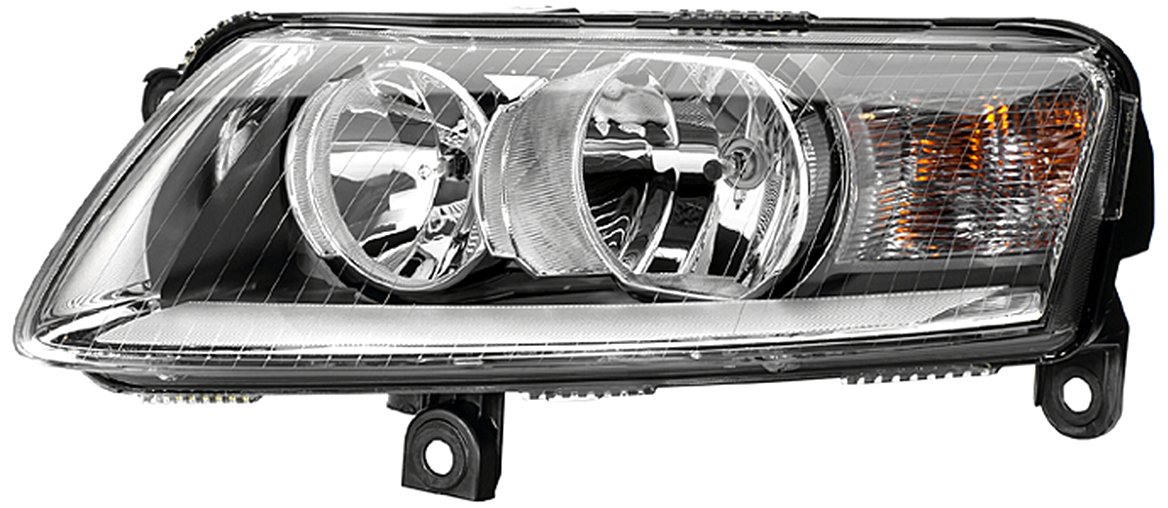 HELLA 1EE 008 880-021 Halogen-Hauptscheinwerfer - rechts - für u.a. Audi A6 Avant (4F5, C6) von Hella