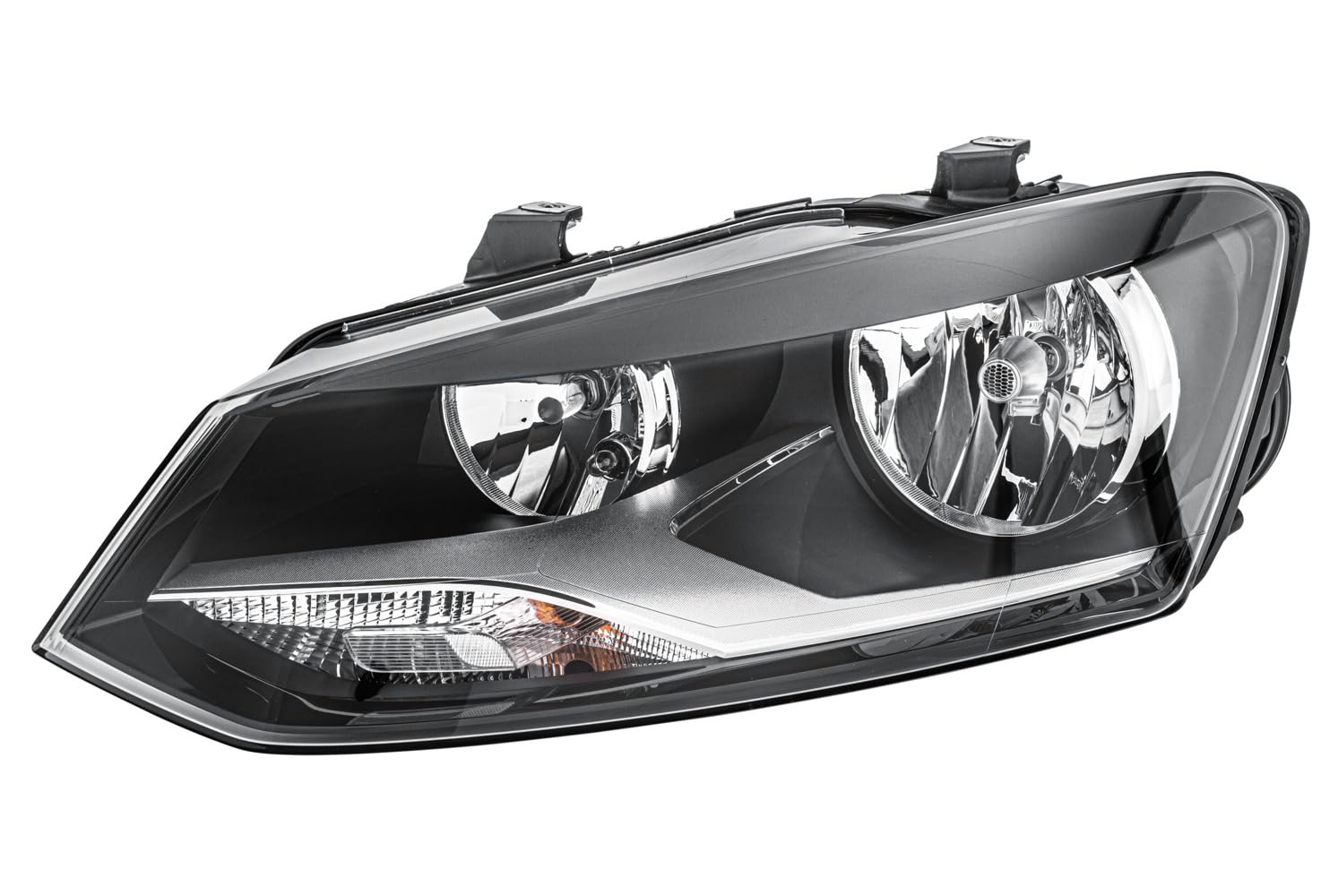 HELLA 1EE 247 051-011 Halogen Scheinwerfer - für u.a. VW Polo (6R1, 6C1) - ECE - für Rechtsverkehr - links, schwarz HELLA 1EE 247 051-011 Halogen Scheinwerfer - für u.a. VW Polo (6R1, 6C1) - ECE - für Rechtsverkehr - links, schwarz von Hella