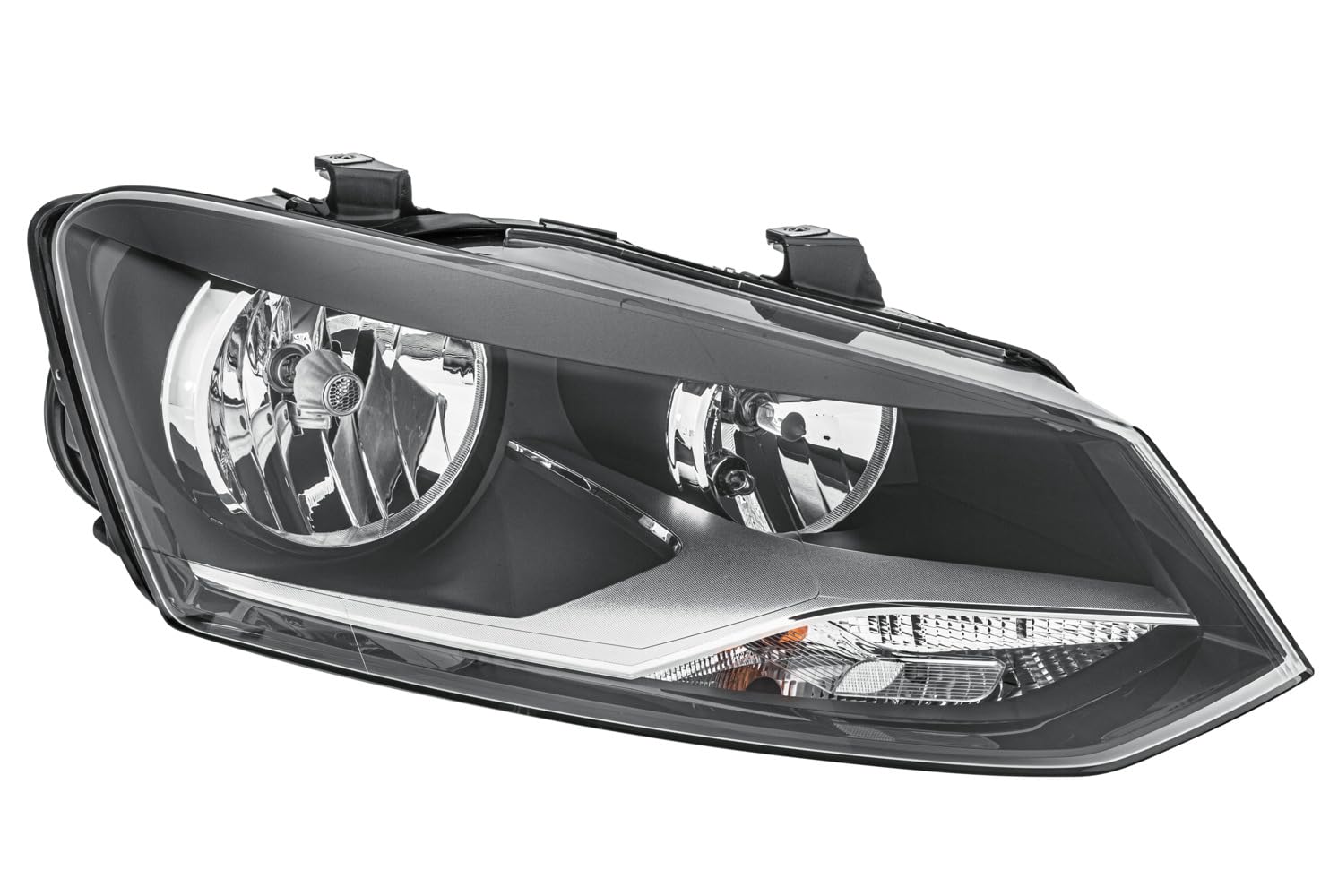 HELLA 1EE 247 051-021 Halogen Scheinwerfer - für u.a. VW Polo (6R1, 6C1) - ECE - für Rechtsverkehr - rechts, schwarz HELLA 1EE 247 051-021 Halogen Scheinwerfer - für u.a. VW Polo (6R1, 6C1) - ECE - für Rechtsverkehr - rechts, schwarz von Hella