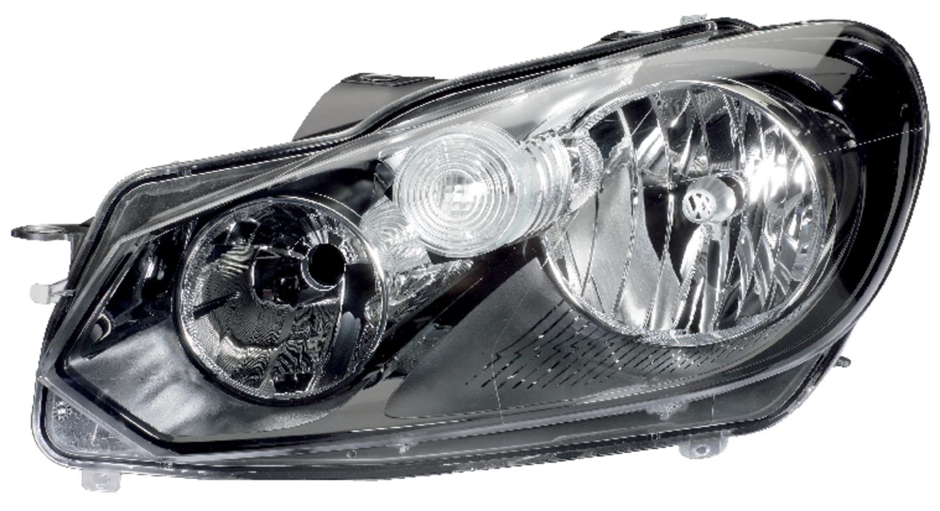 HELLA 1EG 009 901-211 Halogen/FF Scheinwerfer - für u.a. VW Golf VI (5K1) - ECE/CCC - für Rechtsverkehr - links, Schwarz HELLA 1EG 009 901-211 Halogen/FF Scheinwerfer - für u.a. VW Golf VI (5K1) - ECE/CCC - für Rechtsverkehr - links, Schwarz von Hella