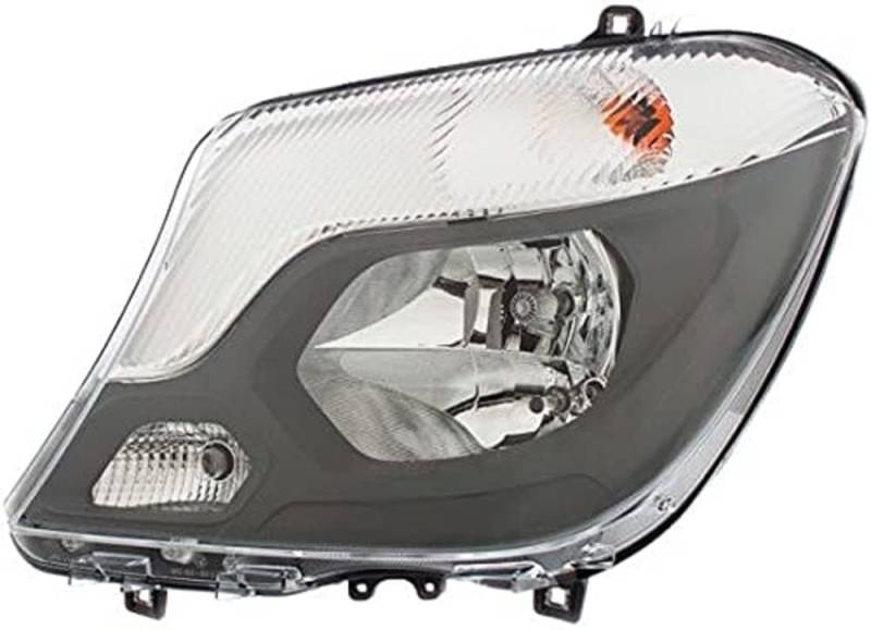 HELLA 1EJ 011 030-131 Halogen Scheinwerfer - für u.a. Mercedes-Benz Sprinter 3,5-T Box (906) - ECE - für Linksverkehr - links von Hella
