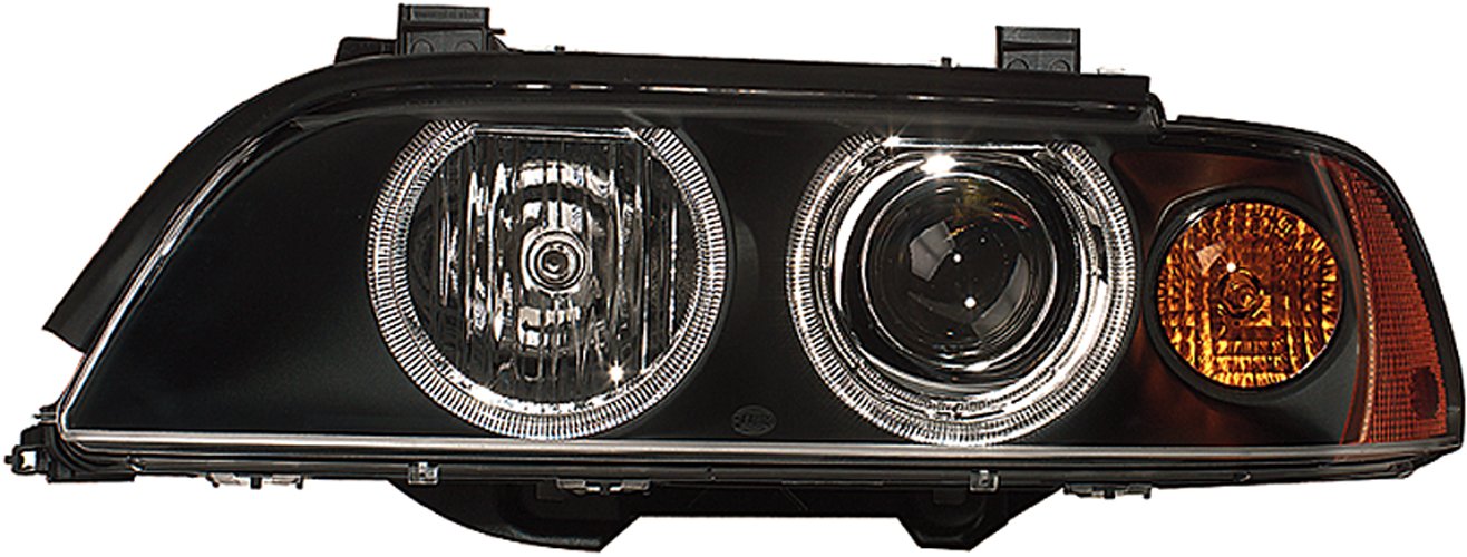 HELLA 1EL 008 053-521 Halogen/FF/DE Scheinwerfer - für u.a. BMW 5 (E39) - schwarz - ECE - für Rechtsverkehr - rechts HELLA 1EL 008 053-521 Halogen/FF/DE Scheinwerfer - für u.a. BMW 5 (E39) - schwarz - ECE - für Rechtsverkehr - rechts von Hella