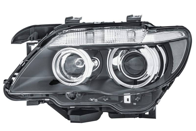 HELLA 1EL 009 043-411 Halogen/Bi-Xenon Scheinwerfer - für u.a. BMW 7 (E65, E66, E67) - ECE/CCC - für Rechtsverkehr - links von Hella