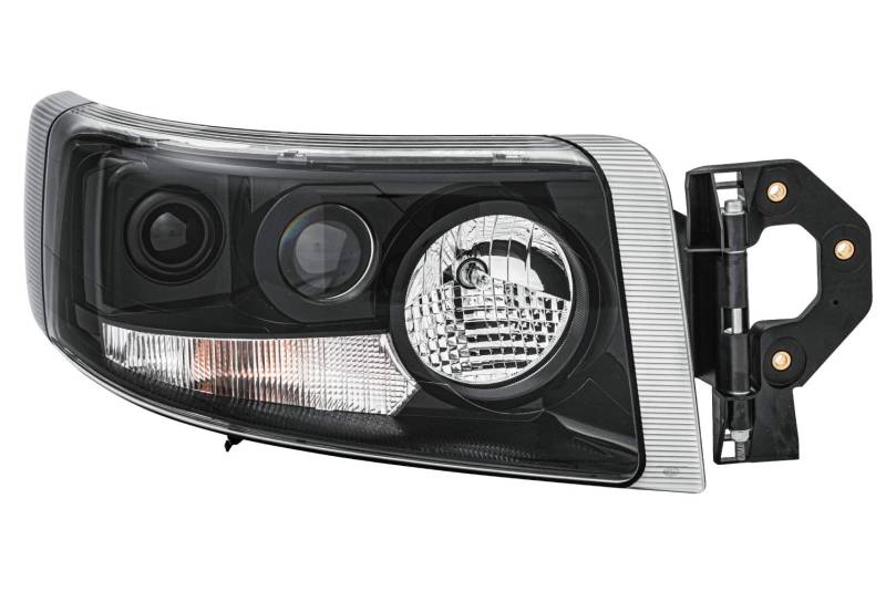 HELLA 1EL 011 171-261 DE/Halogen Scheinwerfer - für u.a. Renault Trucks C-series 250, D-serie - schwarz - für Rechtsverkehr - rechts von Hella